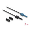 Delock LWL POF Kunststoff Kabel HFBR 4531-4533Z Simplex Stecker zu Simplex Stecker 2 m