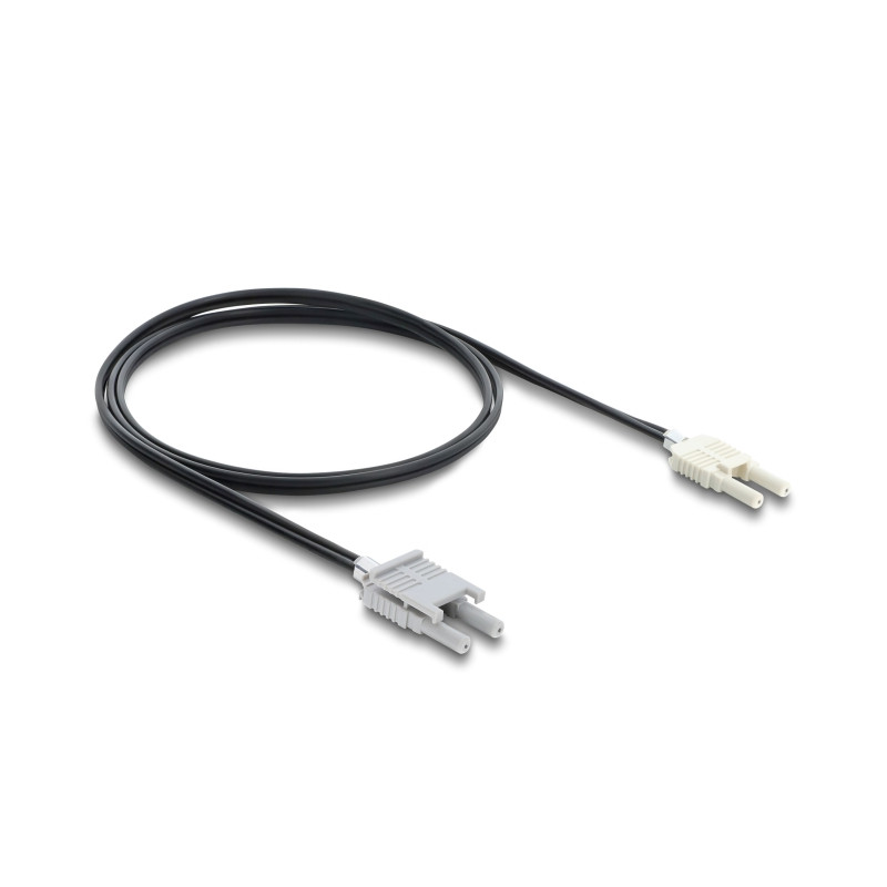Delock LWL POF Kunststoff Kabel HFBR 4506-4516Z Duplex Stecker zu Duplex Stecker 1 m
