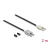 Delock LWL POF Kunststoff Kabel HFBR 4506-4516Z Duplex Stecker zu Duplex Stecker 2 m