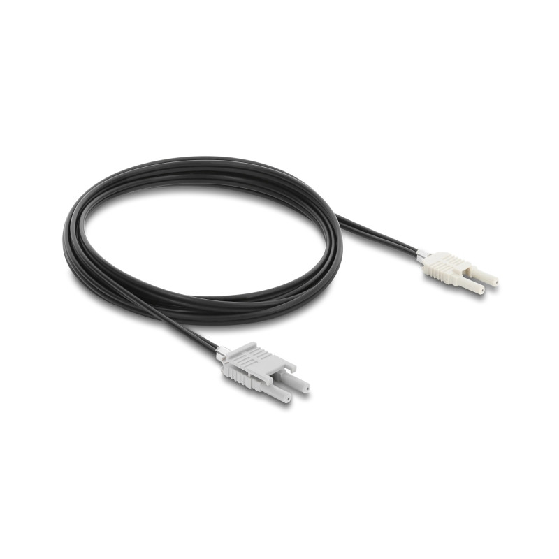 Delock LWL POF Kunststoff Kabel HFBR 4506-4516Z Duplex Stecker zu Duplex Stecker 2 m