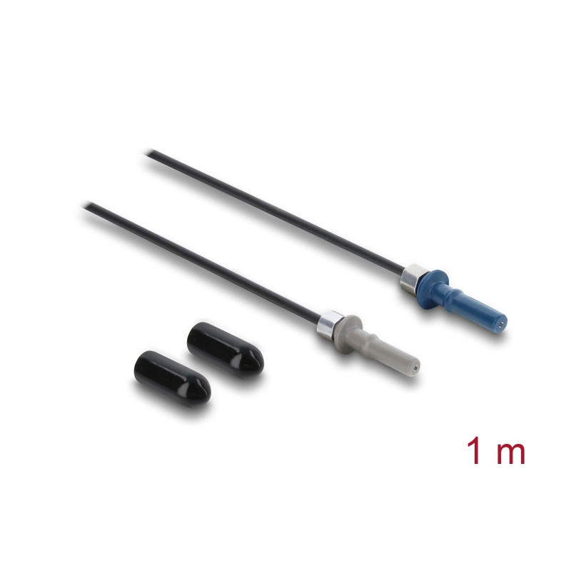 Delock LWL POF Kunststoff Kabel HFBR 4501-4511Z Simplex Stecker zu Simplex Stecker 1 m