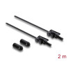 Delock LWL POF Kunststoff Kabel HFBR 4532-4532Z Simplex Stecker zu Simplex Stecker 2 m