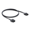 Delock LWL POF Kunststoff Servo Anschlusskabel Stecker zu Stecker Durchmesser 2,2 mm 1 m schwarz