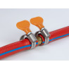 Delock Schlauchschelle Edelstahl 400 SS mit Flügelmutter 12 - 20 mm 5 Stück orange
