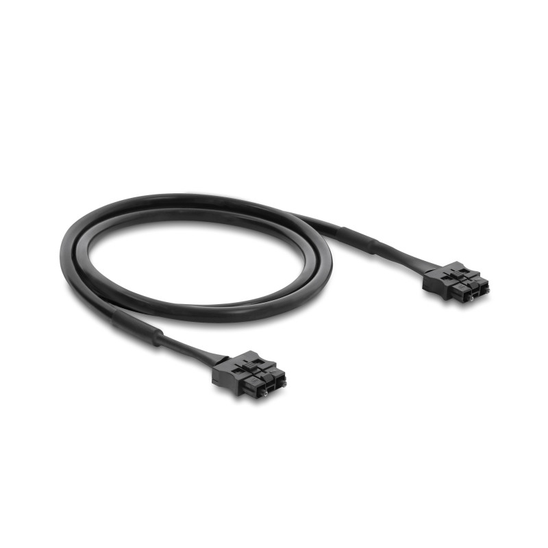 Delock LWL POF Kunststoff Servo Anschlusskabel Stecker zu Stecker Durchmesser 6,0 mm 1 m schwarz