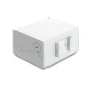Delock LWL Patchfeld 6 Port für SC Simplex oder LC Duplex grau Metall zur Hutschienen Montage