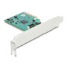 Delock PCI Express x4 Karte zu 1 x intern USB 20 Gbps Typ-E Key A - Low Profile Formfaktor