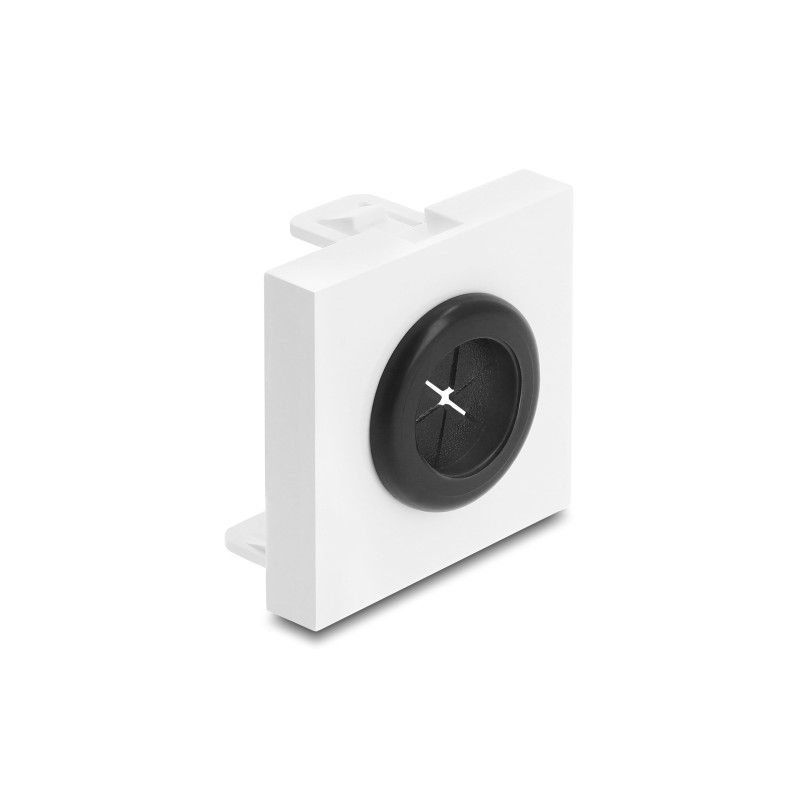 Delock Easy 45 Kabeldurchführung rund Ø 18 mm weiß / schwarz
