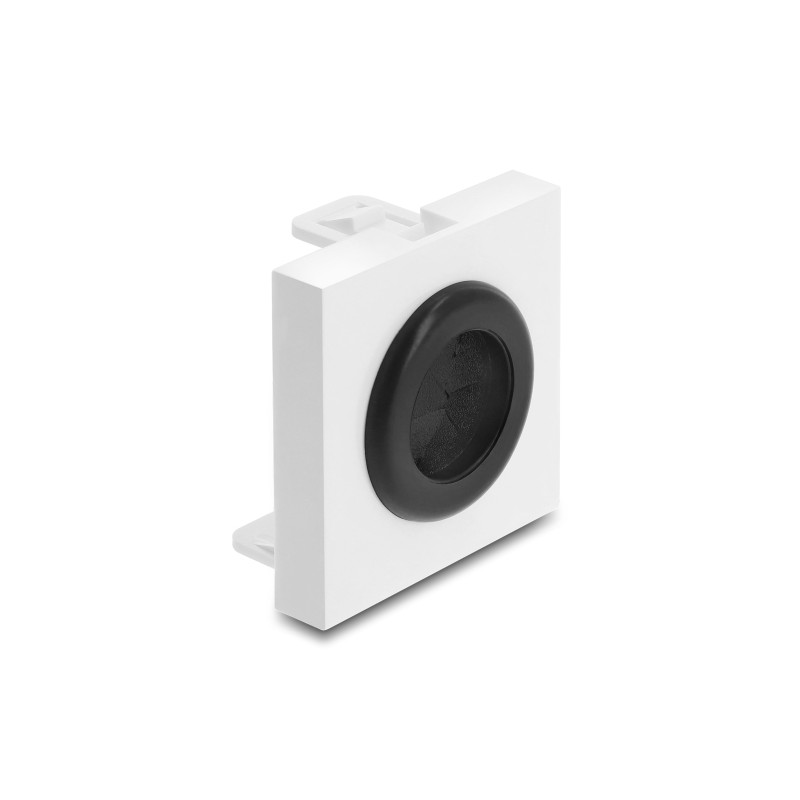 Delock Easy 45 Kabeldurchführung rund Ø 21 mm weiß / schwarz