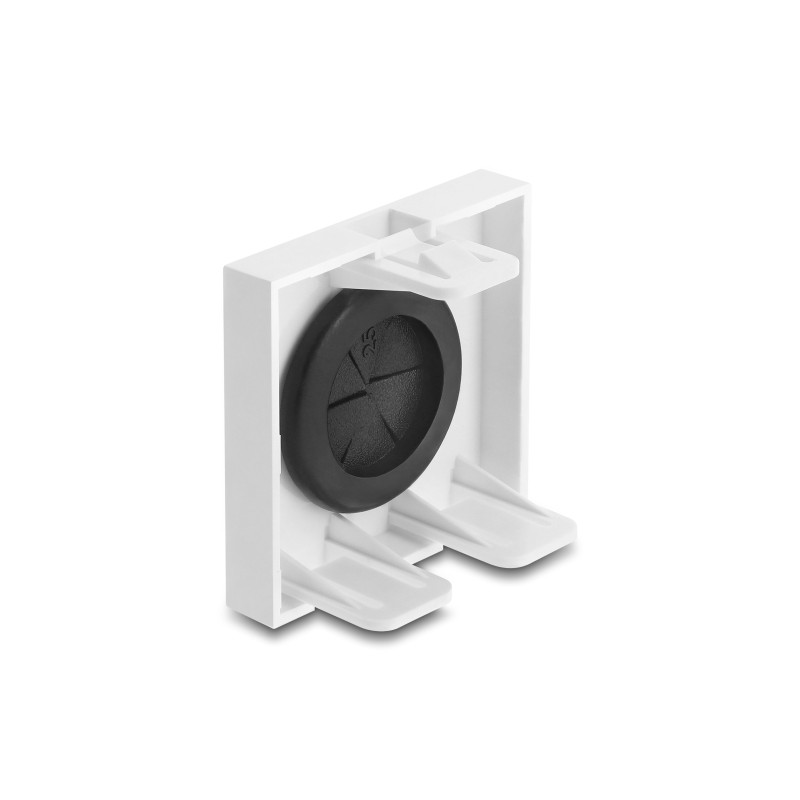 Delock Easy 45 Kabeldurchführung rund Ø 21 mm weiß / schwarz