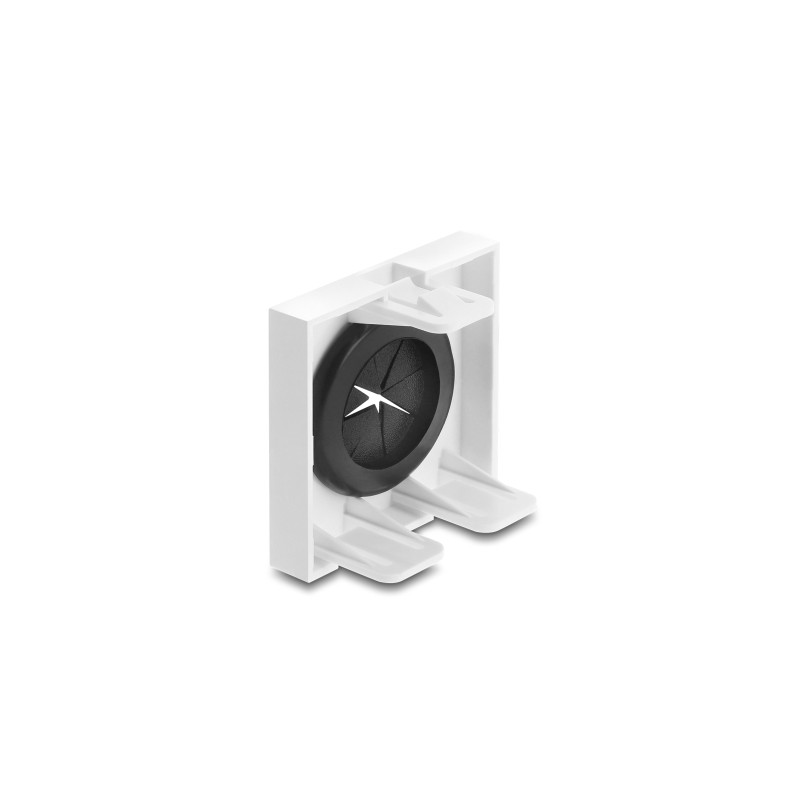 Delock Easy 45 Kabeldurchführung rund Ø 23 mm weiß / schwarz