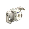 Delock Keystone Modul RJ45 Buchse zu LSA Cat.6A geschirmt mit Abschirmgeflecht werkzeugfrei