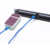 Delock 19″ 1 HE Patchpanel 24 Port Cat.6 mit LED und Entlastungsschiene ungeschirmt schwarz