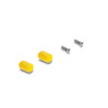 Delock Panel Mount ST Simplex Buchse zu ST Simplex Buchse silber / weiß
