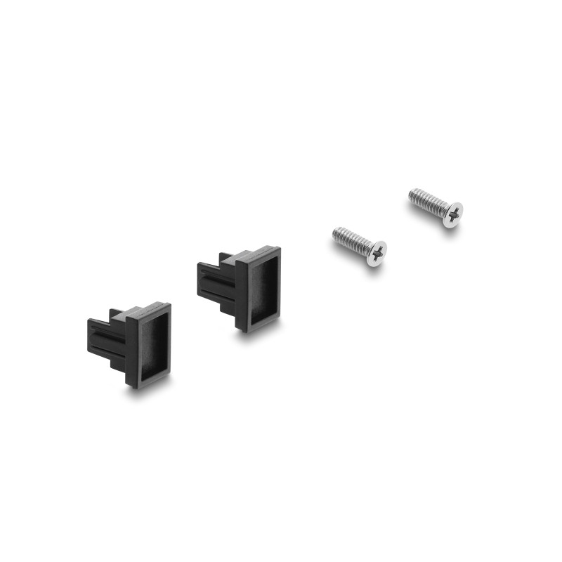 Delock Panel Mount SC Simplex Buchse zu SC Simplex Buchse silber / blau / weiß
