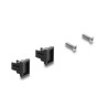 Delock Panel Mount SC Simplex Buchse zu SC Simplex Buchse silber / blau / weiß