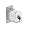 Delock Panel Mount HDMI Buchse zu HDMI Buchse diagonal 8K 60 Hz silber / weiß