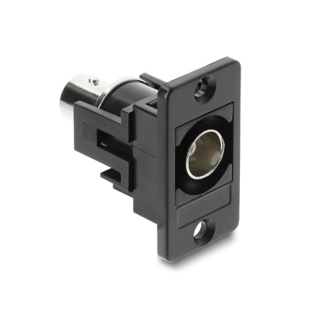 Delock Panel Mount BNC Buchse zu BNC Buchse 50 Ohm schwarz