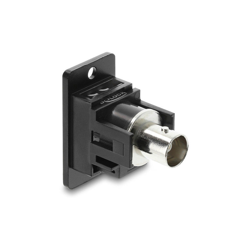 Delock Panel Mount BNC Buchse zu BNC Buchse 50 Ohm schwarz