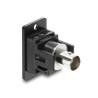 Delock Panel Mount BNC Buchse zu BNC Buchse 50 Ohm schwarz
