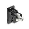 Delock Panel Mount Cinch Buchse zu Cinch Buchse weiß / schwarz