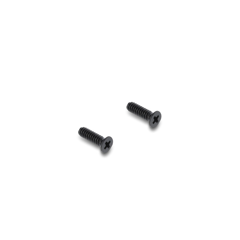 Delock Panel Mount DC 5,5 x 2,5 mm Buchse zu DC 5,5 x 2,5 mm Stecker schwarz