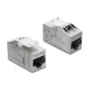 Delock Keystone Modul Kupplung RJ45 Buchse zu RJ45 Buchse Cat.6A geschirmt