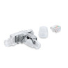 Delock RJ45 Stecker feldkonfektionierbar Cat.6A ungeschirmt transparent / schwarz