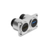Delock Dual Einbaubuchse USB 5 Gbps Typ-A Buchse + HDMI Buchse 4K silber