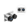 Delock Dual Einbaubuchse USB 5 Gbps Typ-A Buchse + USB 10 Gbps USB Type-C™ Buchse PD 100 W silber