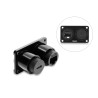 Delock Dual Einbaubuchse USB 10 Gbps USB Type-C™ Buchse PD 100 W + RJ45 Buchse Cat.6 schwarz