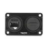 Delock Dual Einbaubuchse RJ45 Buchse Cat.6 + HDMI Buchse 4K schwarz