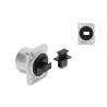 Delock D-Typ Modul MPO Buchse zu Buchse silber