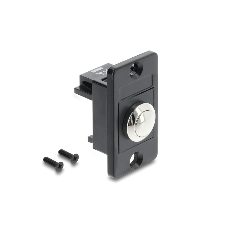 Delock Panel Mount Drucktaster schwarz