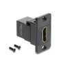 Delock Panel Mount HDMI Buchse zu Buchse 4K schwarz