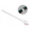 Delock Klett-Kabelbinder L 200 x B 12 mm weiß 10 Stück