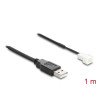 Delock Lüfterkabel USB 2.0 Typ-A Stecker zu 3 Pin (2 Pins belegt) Lüfteranschluss-Stecker 1 m