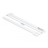 Delock Klett-Kabelbinder L 200 x B 12 mm weiß 10 Stück
