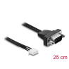 Delock Serielles Anschlusskabel RS-232 D-Sub 9 Pin Stecker zu JST XH 4 Pin Pfostenbuchse 25 cm