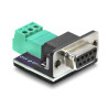 Delock D-Sub 9 Pin Buchse zu 3 Pin Terminalblock Adapter für CAN / LIN Bus