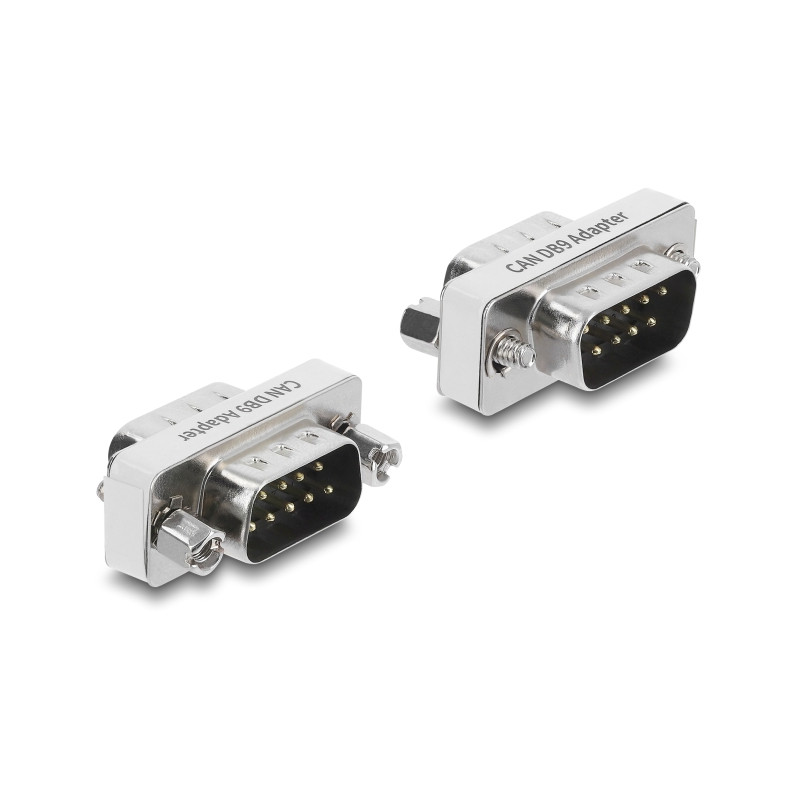 Delock D-Sub 9 Pin CAN Bus Adapter Stecker zu Stecker 120 Ohm Abschlusswiderstand
