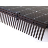 Delock Klammer für Tierabwehr Barriere / Taubenabwehr für Photovoltaik Solarmodule Kunststoff