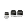 Delock Y-Lüfterkabel 1 x 4 Pin PWM Buchse zu 2 x 4 Pin PWM Stecker mit Geflechtummantelung 13,5 cm schwarz