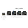 Delock Lüfterkabel Splitter 1 x 4 Pin PWM Buchse zu Stecker + 3 x 4 Pin Stecker (3 Pins belegt) mit Geflechtummantelung 40 cm sc
