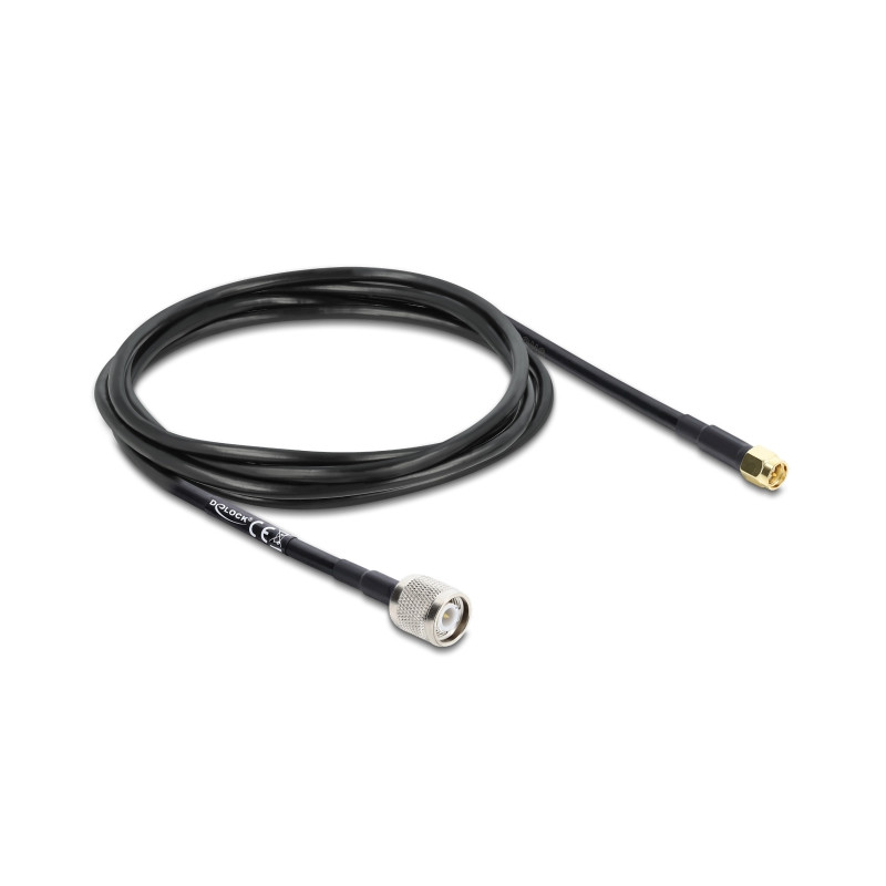 Delock Antennenkabel TNC Stecker zu SMA Stecker RG-58 1,5 m