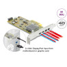 Delock PCI Express x4 Karte zu 2 x extern USB Type-C™ 40 Gbps (DP Alt Mode) Buchse – Low Profile Formfaktor