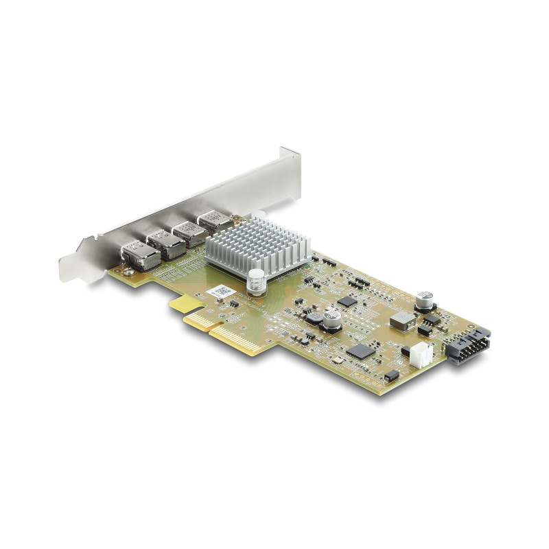 Delock PCI Express x4 Karte zu 2 x extern USB Type-C™ 40 Gbps (DP Alt Mode) Buchse – Low Profile Formfaktor