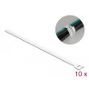 Delock Klett-Kabelbinder L 300 x B 12 mm weiß 10 Stück