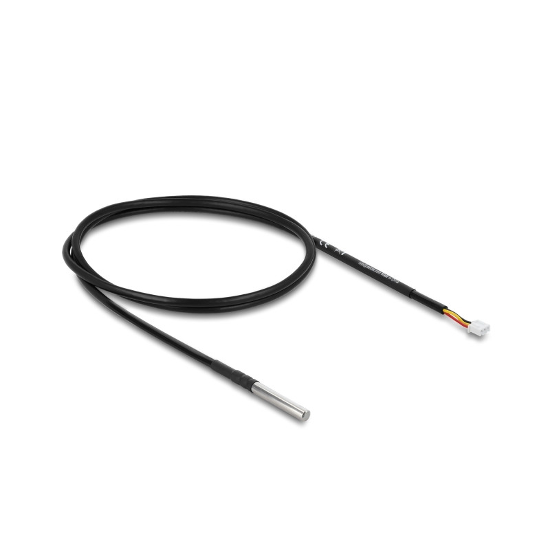 Delock Temperaturfühler-Kabel mit 3 Pin Pfostenbuchse DS18B20 1 m