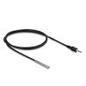 Delock Temperaturfühler-Kabel mit 3,5 mm 3 Pin Klinkenstecker DS18B20 1 m
